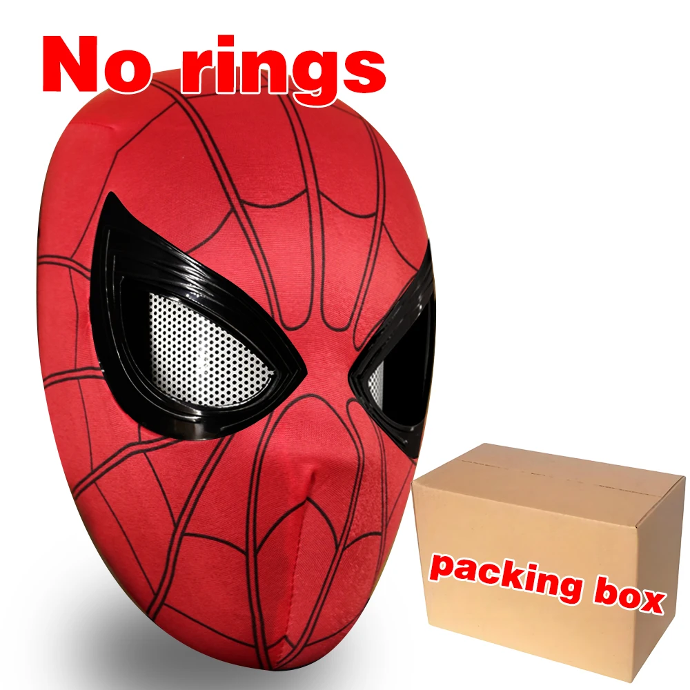 Spiderman Masker Ogen Beweegbare Afstandsbediening Peter Parker Spiderman speelgoed kinderen Halloween Cosplay Kostuum Masker Kerstcadeaus