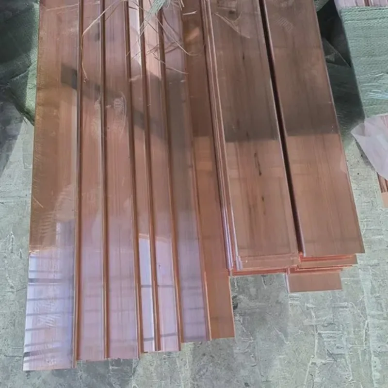T2 pure Cu flat Copper Bar Plate Metal Strip thickness 2mm/3mm/4mm length 100mm customize