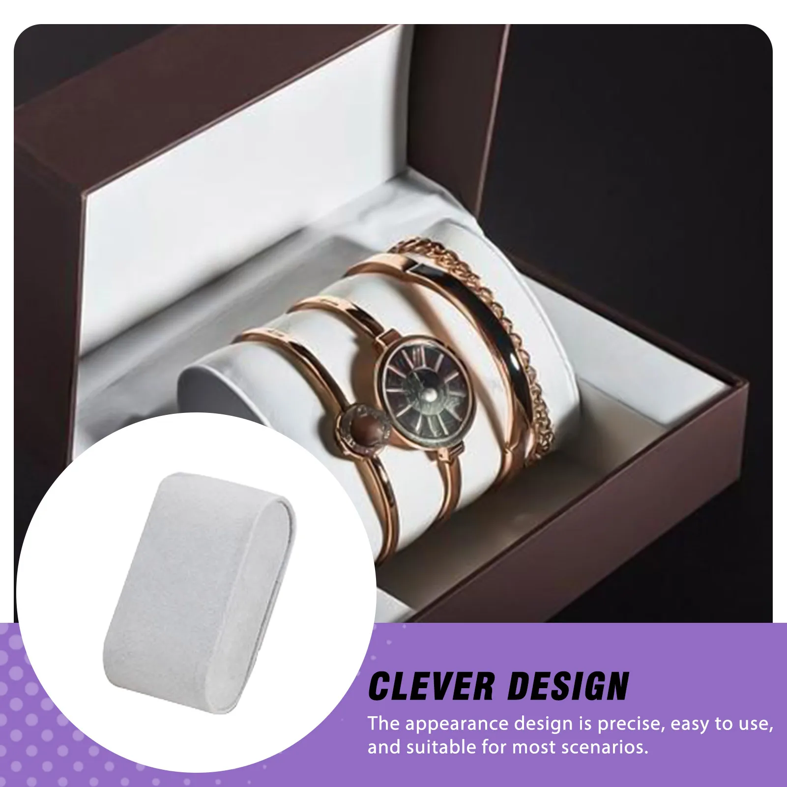 5pcs Velvet Watch Pillow for Jewelry Storage Case Soft Cushion Support Stand for Watch Display Organizer accessories