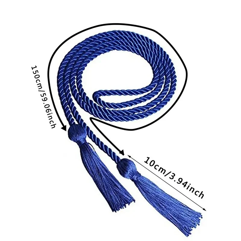 1Pc Single Color Honor Cord Tassel Collage Graduates Graduation Stole Decor