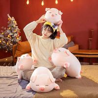 40cm 50cm Kawaii Pink Piglet Plush Toy Stuffed Animal Cute Pig Soft Doll Sleeping Pillow Christmas Birthday Gift Room Decor