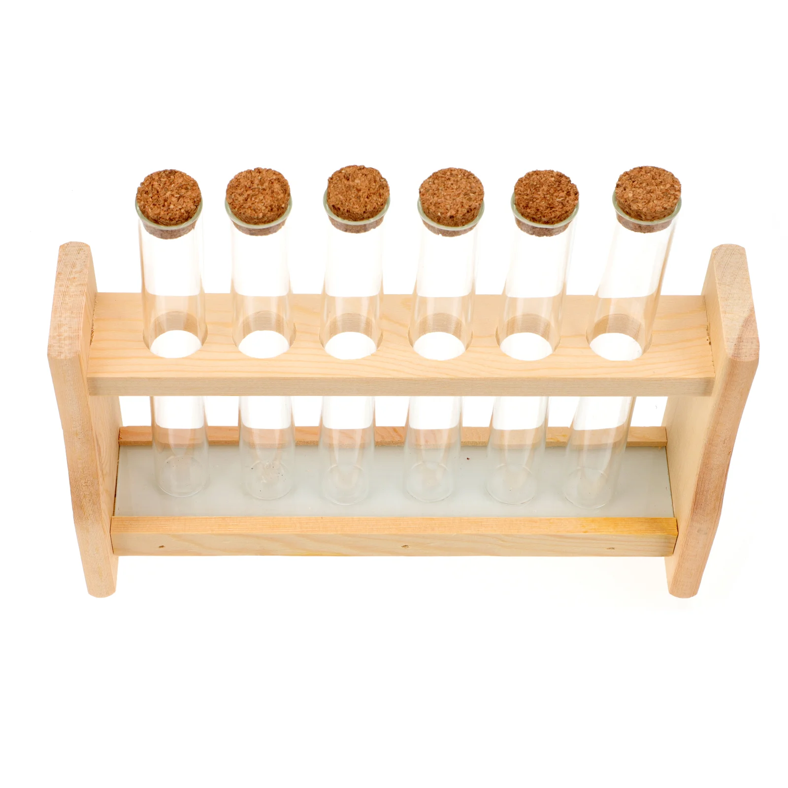 

Liquid Bottles Perfume Test Tube Rack Tubes with Wooden Miniature Holder Glass for