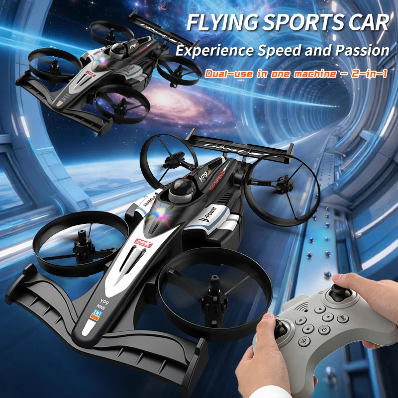 2 In 1 Rc Drone Car…