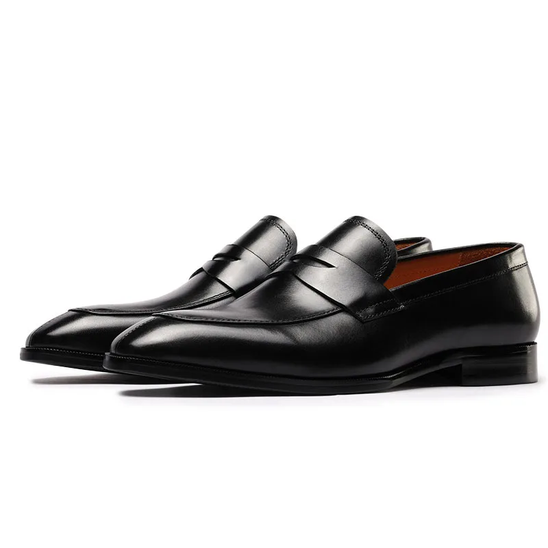 High Quality Casual  Formal Loafers Wedding Genuine Leather Business Formal Shoes Trendy Men's Workplace Shoes Groom's Shoes