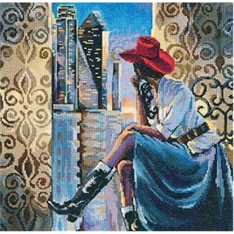 6745 counted cross stitch complete kit Cross-stitch hobby DIY Embroidery kit cross stitch Kits Needlework Kids handicrafts Diy