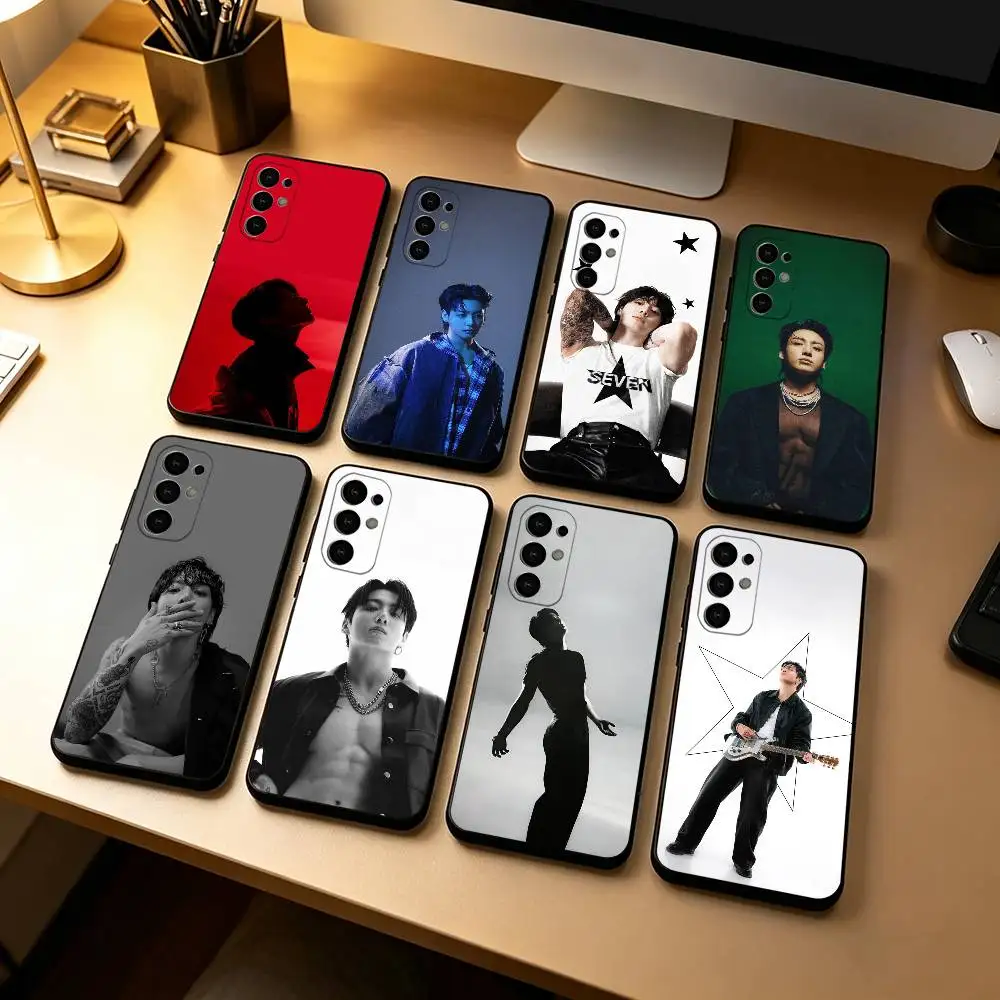 Jungkooks singer Hot Korean Phone Case For Samsung S25,S24,S21,S22,S23,S30,Ultra,S20,Plus,Fe,Soft Silicone Black Cover