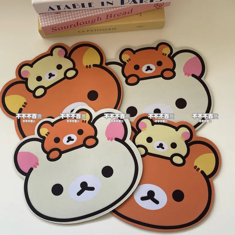 

Kawaii Japanese Rilakkuma Bear Mouse Pad Trumpet Cartoon Cute Office Student Computer Desk Pad Student Supplies