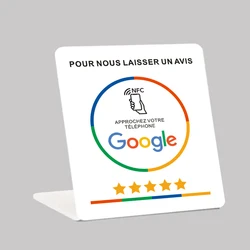 Espositore NFC per pagina di recensione di Google materiale in PVC