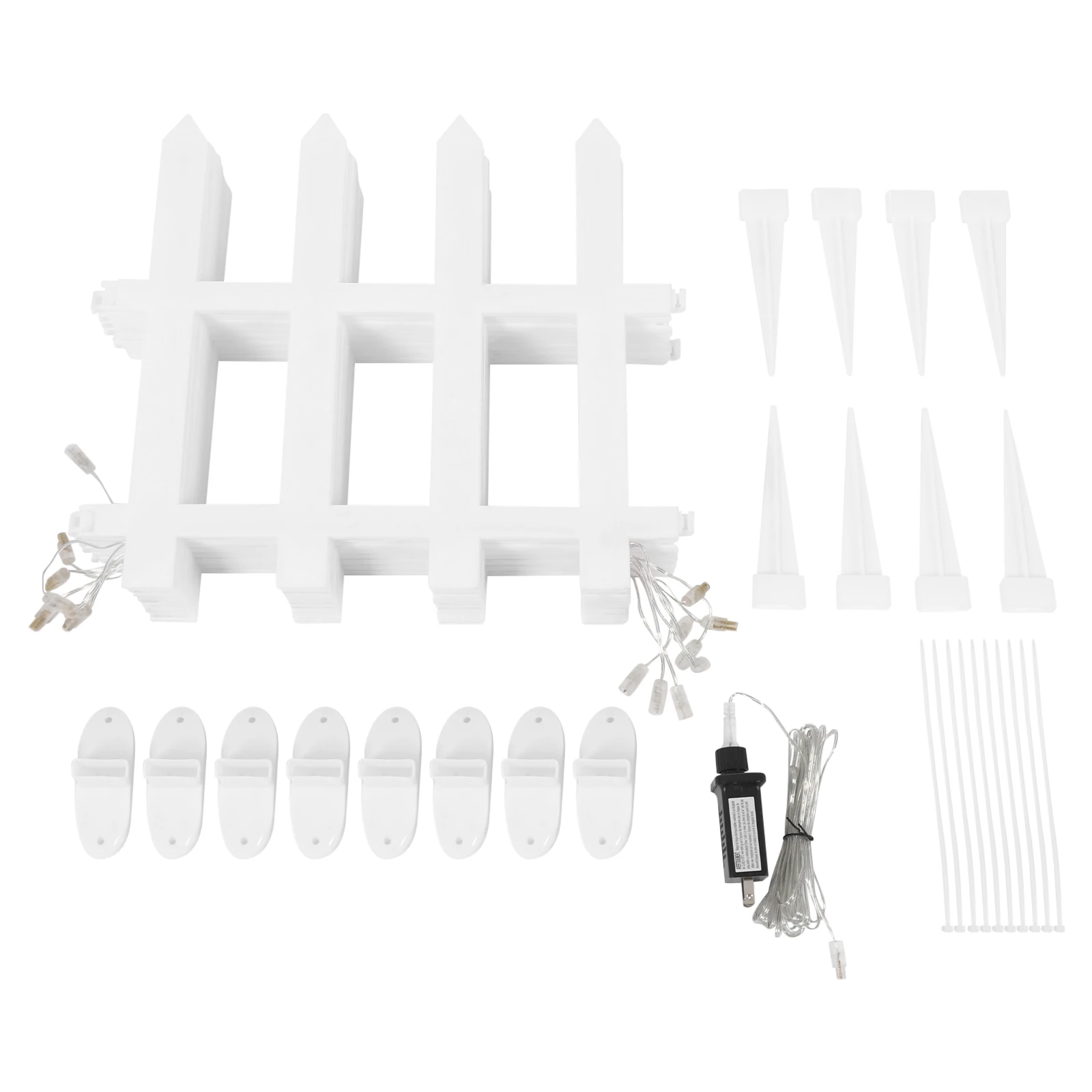 8 عبوات من مصابيح السياج LED، ضوء أبيض دافئ، ألواح مقاومة للماء وPP، مثالية لتزيين الحديقة والعطلات #2