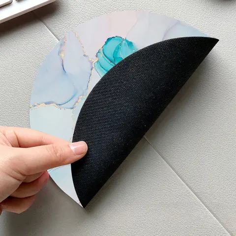 Rund musmatta Halkfri gummibas Små musmattor för kontor/hem 10 best sales liten musmatta - №4