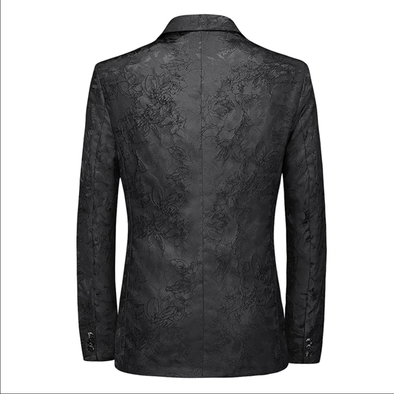 New Men Business Social Suit Jacket Summer Men\'s Single breasted Thin Dress Male Jacquard Blazers Coats 26893149