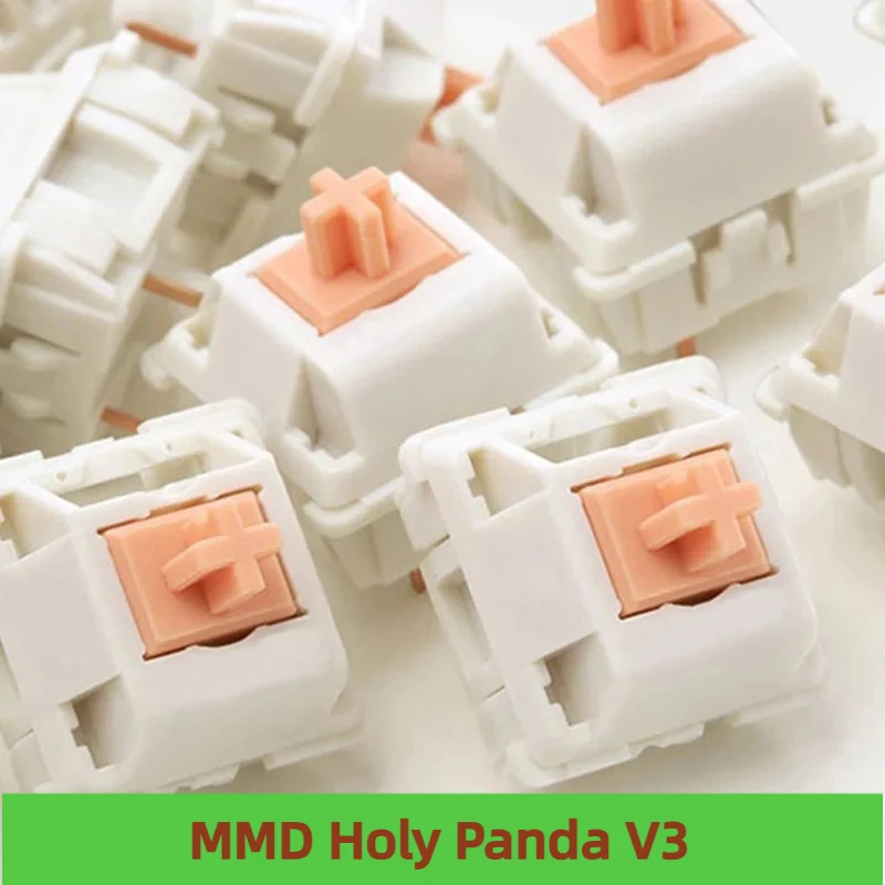 MMD Holy Panda V3 Tactile Keyboard Switch 3 Pin 55g 62g POM Axis Mechanical Keyboard Custom Switches Hot Plug DIY for GK61 TM680