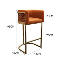 Home High Kitchen Stools Nordic Luxury Ergonomic Simple Bar Stool Adjustable Aesthetic Bancos Para Barra Outdoor Furniture