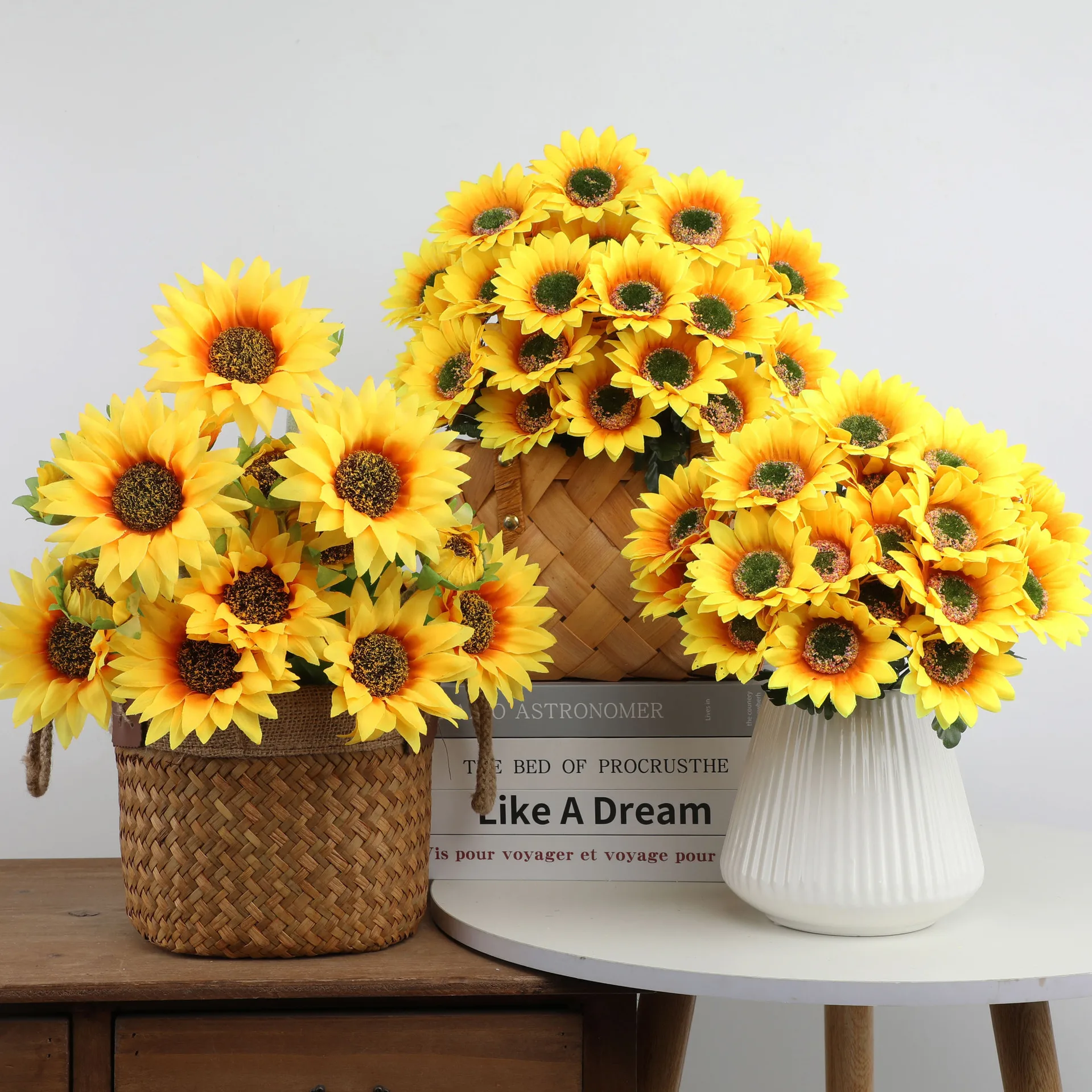 

Simulation Sunflower Daisy Wedding Home Party Hotel Engineering Photography Flower Arrangement Props Fake Flower Decoration