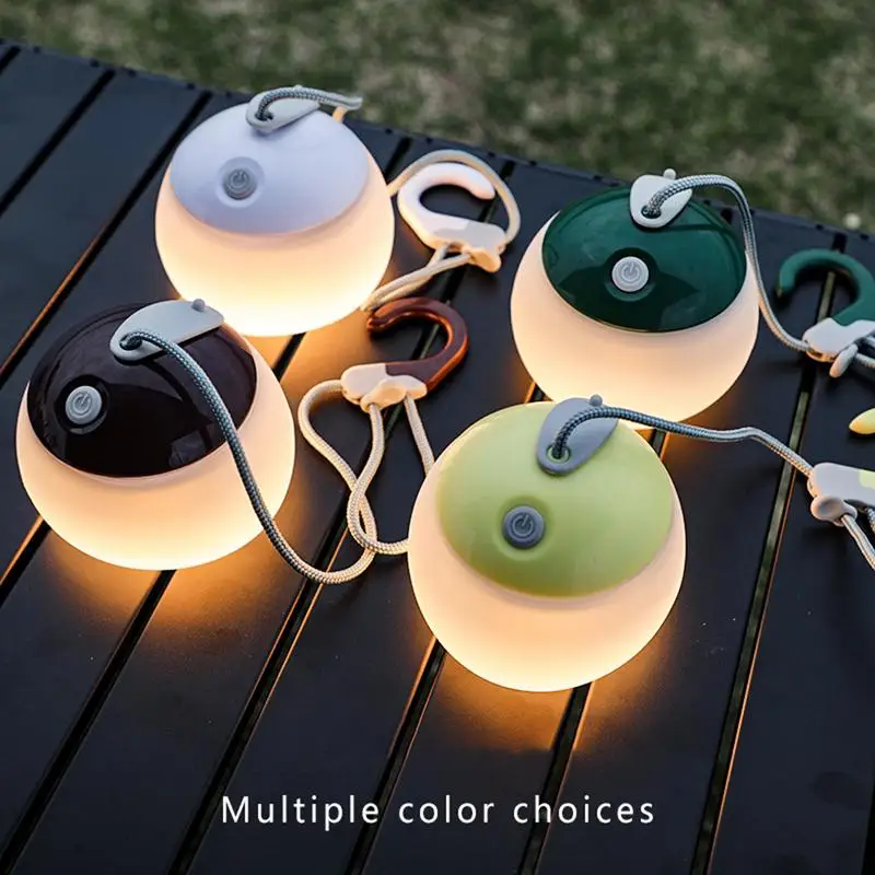 Lampa kempingowa z haczykiem 4-trybowa regulowana lampa namiotowa LED Przenośna latarnia zewnętrzna Ładowalna latarnia namiotowa LED do obozu wędkarskiego