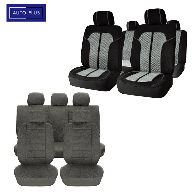 AUTO PLUS Universal Velour Car Seat Cover Anti cold Car Accessories Interior 9 pcs Fit For Most Car SUV VAN Track