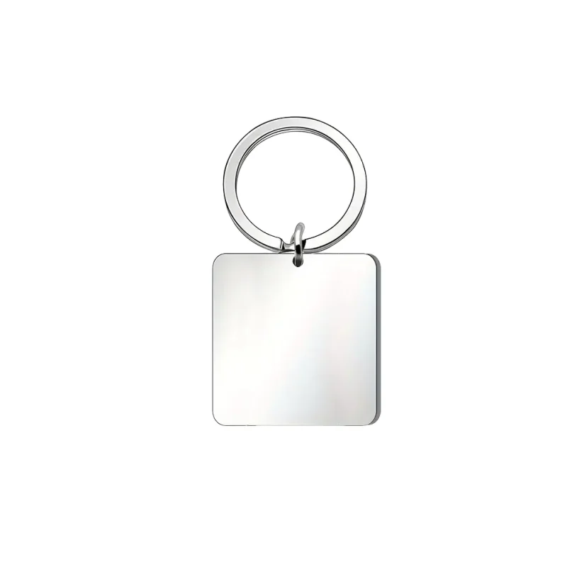 Personalizowany brelok laserowy, dwustronny brelok ze stali nierdzewnej z możliwością personalizacji, grawerowanie laserowe, prezent DIY z możliwością personalizacji
