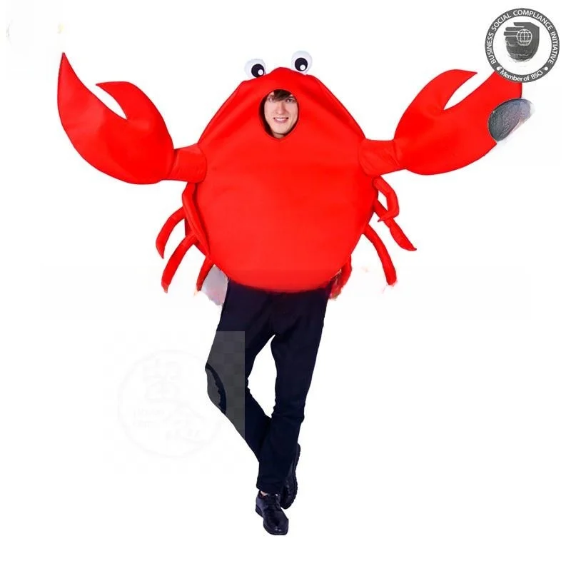 

Halloween Crab Costume Party Props Women's Traditional Clothing Stage Performance Acting Outfits Crab Spoof Theme