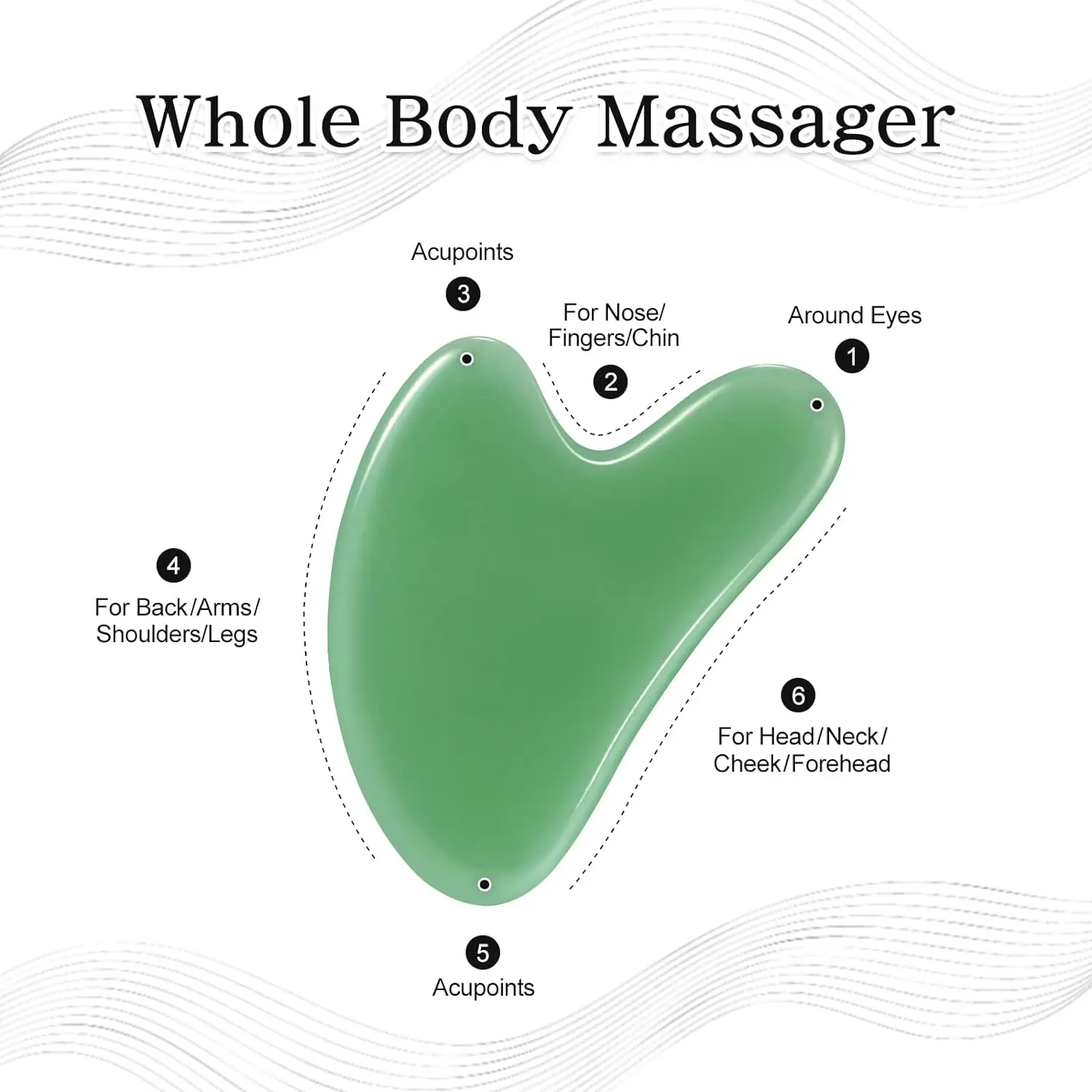 송진 페이스 스파 마사지기 구아샤 보드, 페이셜 스킨 케어, 스크래핑 뷰티 건강 도구, 림프 배수, 중국 의료 치료