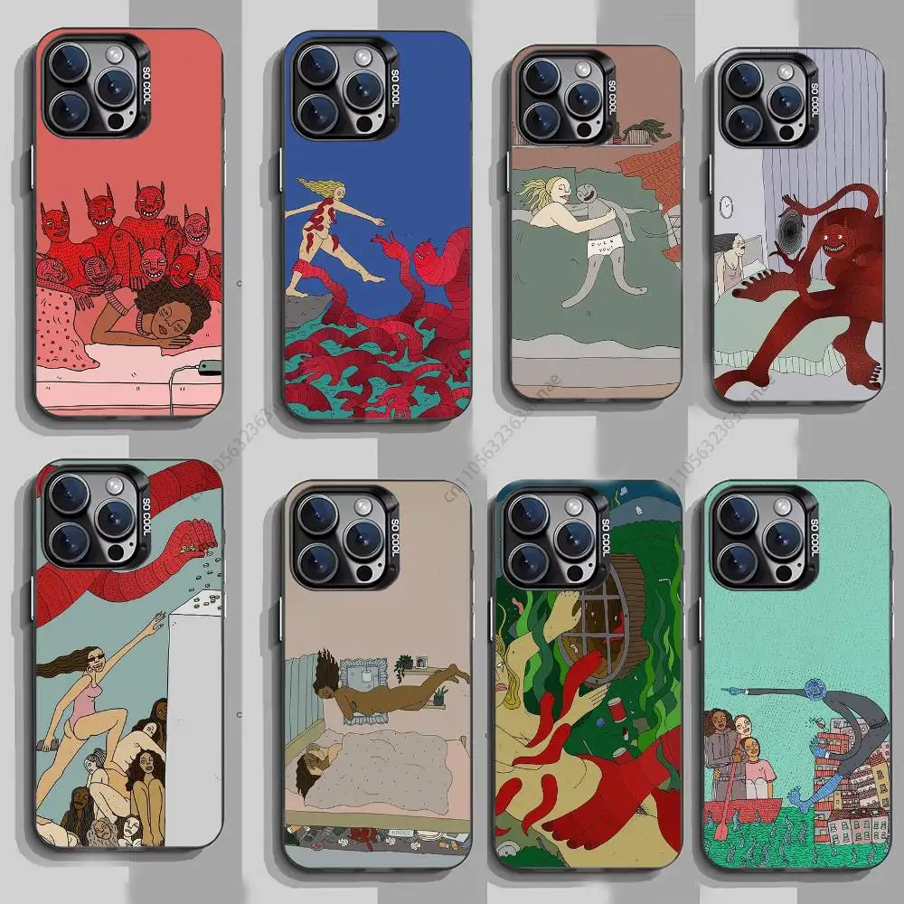 

Polly Nor Art phone Case for iPhone 17 11 12 Pro Max Plus Mini Air SE 16e 14 15 16 13 Soft Shell