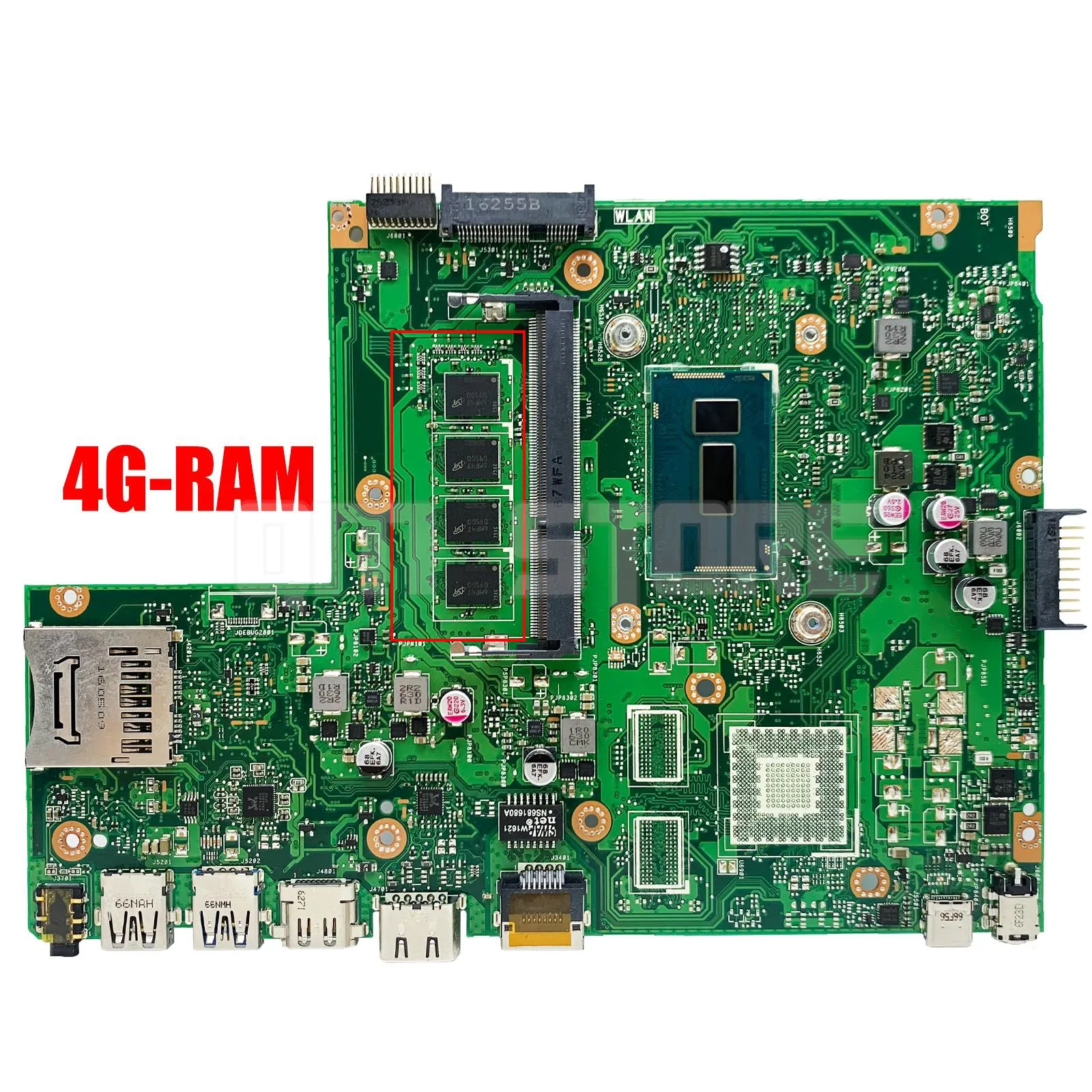 QM X540LA Notebook Mainboard For ASUS VivoBook X540L X540LJ  A540LA F540LA Laptop Motherboard i3 i5 i7 4th/5th Gen 0G/4G/RAM UMA