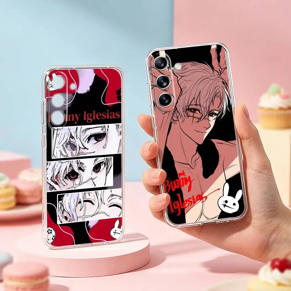 Blue Lock B-Bunny I-Iglesias Phone Case For Samsung Galaxy A91,80,73,72 ,71,53,52,32 ,31,22,21s,20,Transparent Soft Case