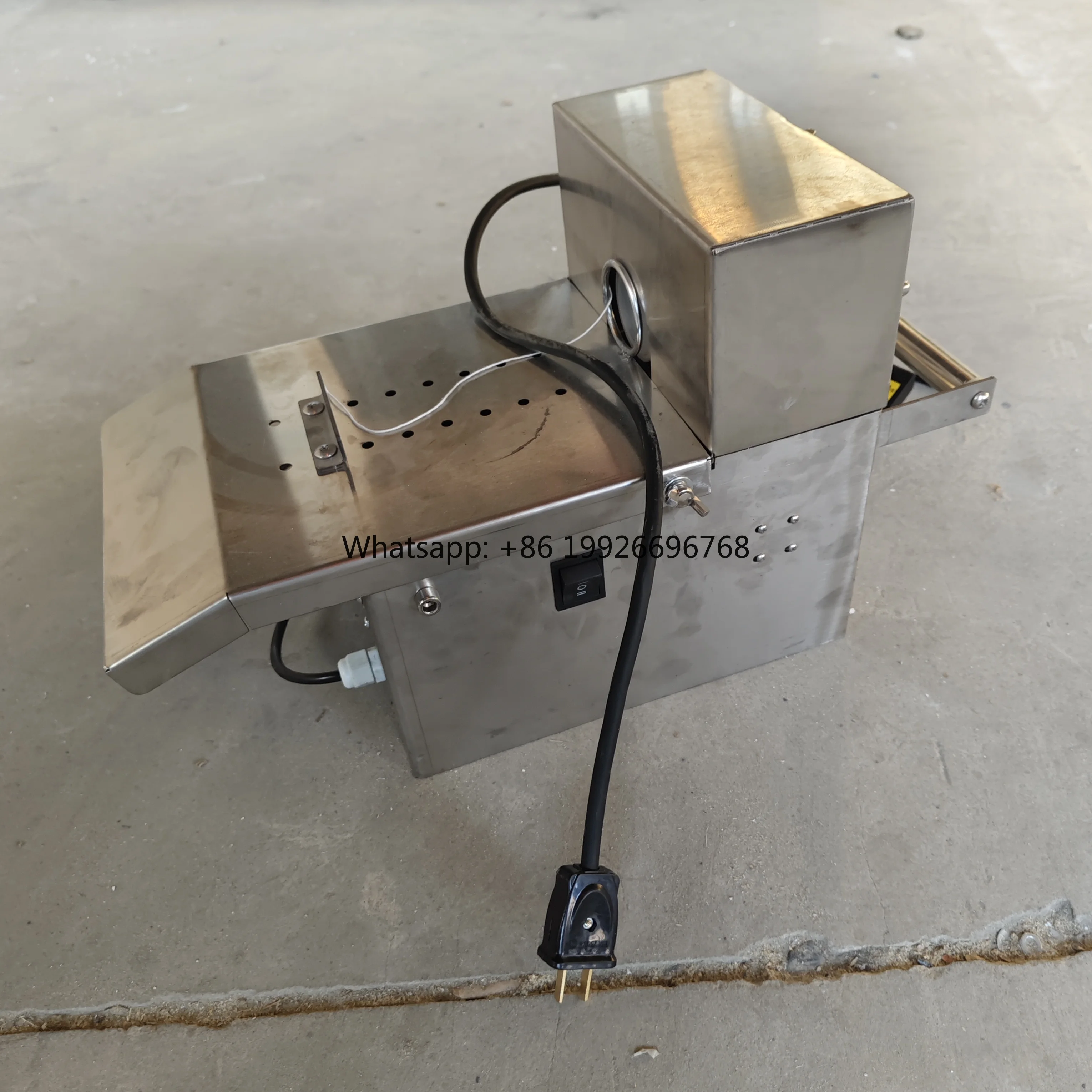 

Food Grade Stainless Steel Manual/Electric Advanced Sausage Tying Machine Tabletop Sausage Knotting Strapping Machine 220V