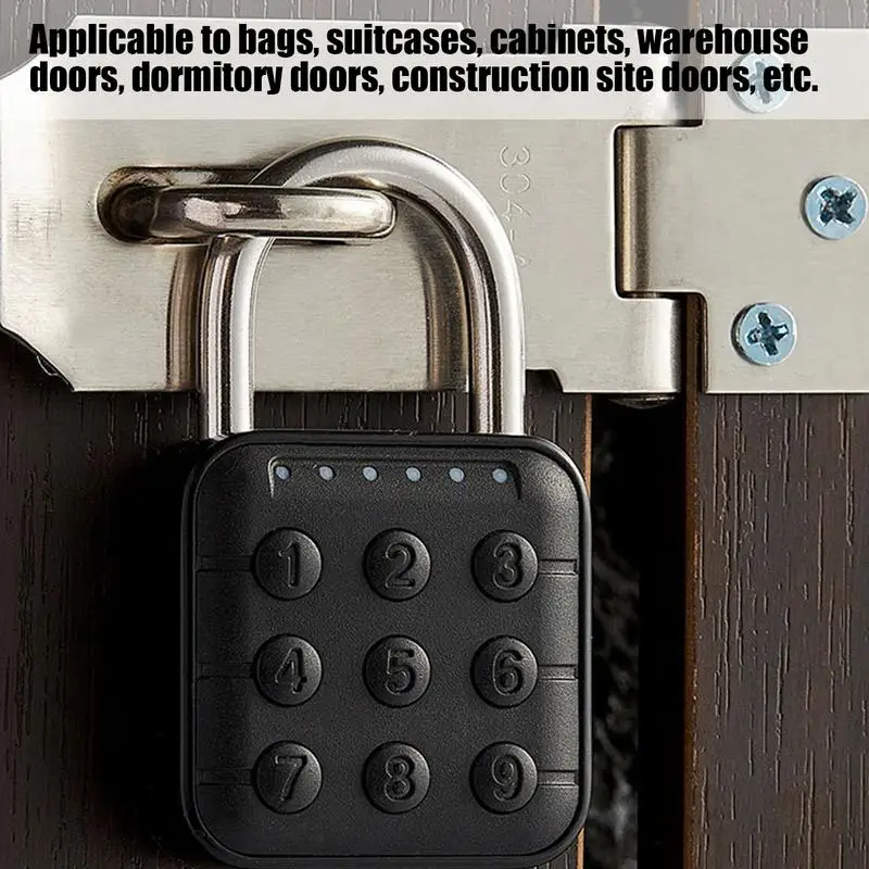 Electronic Lock Smart password padlock Keyless Combination Locker Lock Outdoor Easy Use Pad Lock for Gym School Locker Fence