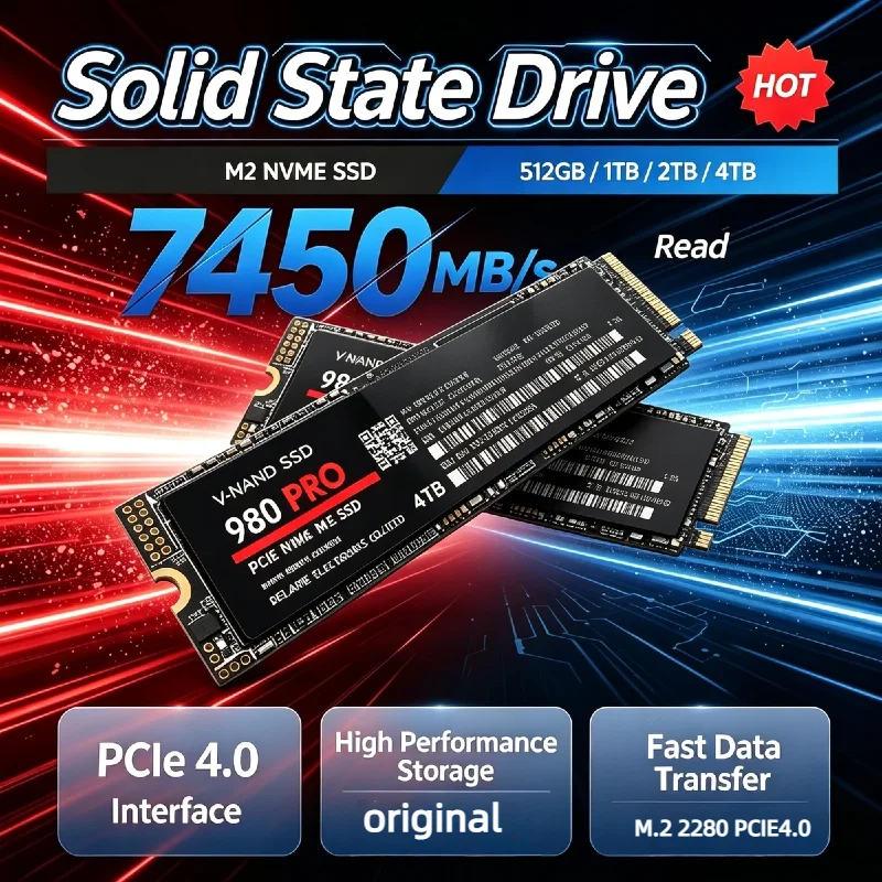 2026 New Original SSD 1TB 2TB M.2 NVME Solid State Drive High Speed Internal Hard Disk for Notebook Laptop Desktop PC Storage