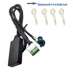 DC12V 12Pin Car Wireless AUX Bluetooth 5.0 Adapter Hands-Free Auto Bluetooth Car Kit Audio Cable for Audi A3 A4 B8 B6 A6