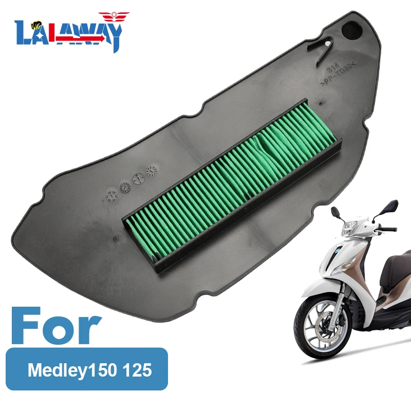 

2 Pack Motorcycle Air Filter Motor Bike Intake Cleaner For PIAGGIO Medley150 125，Air Filter