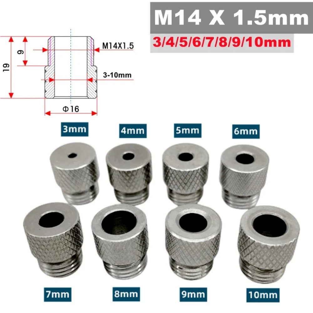 Woodworking Drill Guide Sleeve Locator Carbon Steel Bushing for Accurate Hole Punching Anti Slip Drilling Guide Tool 3mm to 10mm