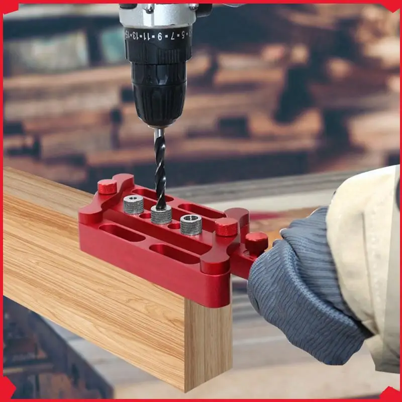 

B17B Self Centering Dowelling Jig 6/8/10Mm Dowels Jig, Wood Dowel Hole Drilling Guide Woodworking Positioner Locator