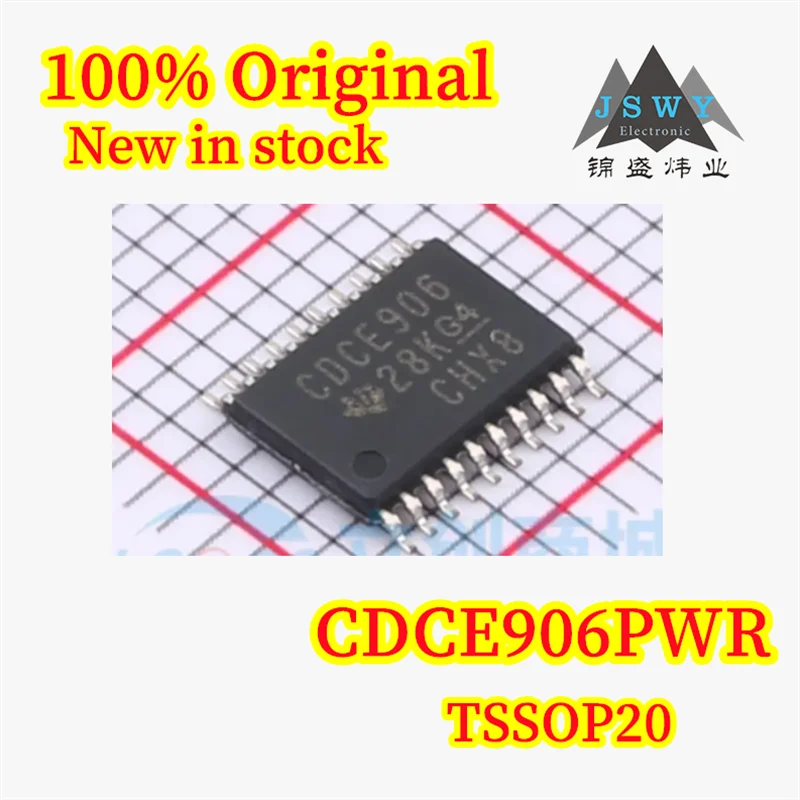 

(1/5PCS) 100% New CDCE906PWR CDCE906 TSSOP20 Clock Management Chip - In Stock, Original Chipset