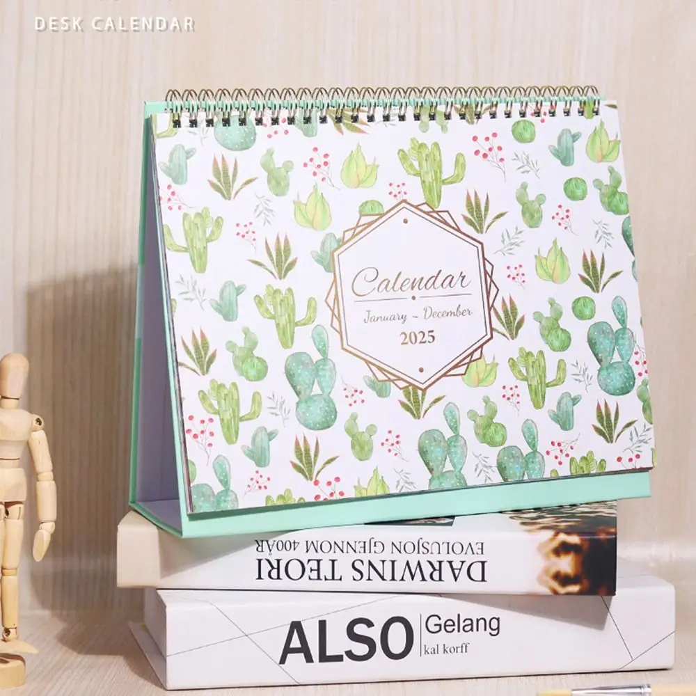 

12-Month 2025 Desktop Calendar Efficient Scheduling To Do List English Desk Calendar Daily Planner Schedule Organizer