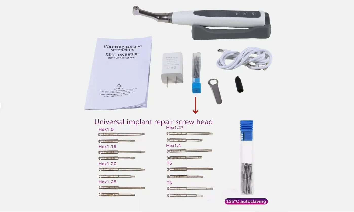 Brand-new dental electric wireless torque driver, implant torque wrench, and micro orthodontic screw torque driver, upgraded to