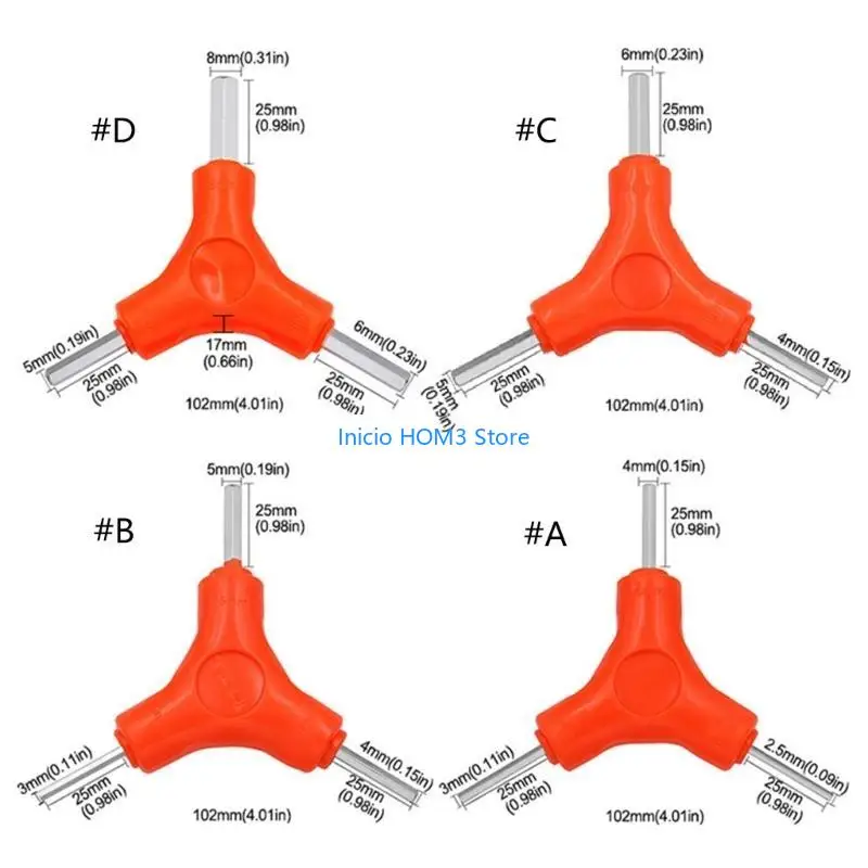 A5yd مفتاح مفتاح مفتاح y-type مقبض داخلي hexagon alen wrench spanner tool #6