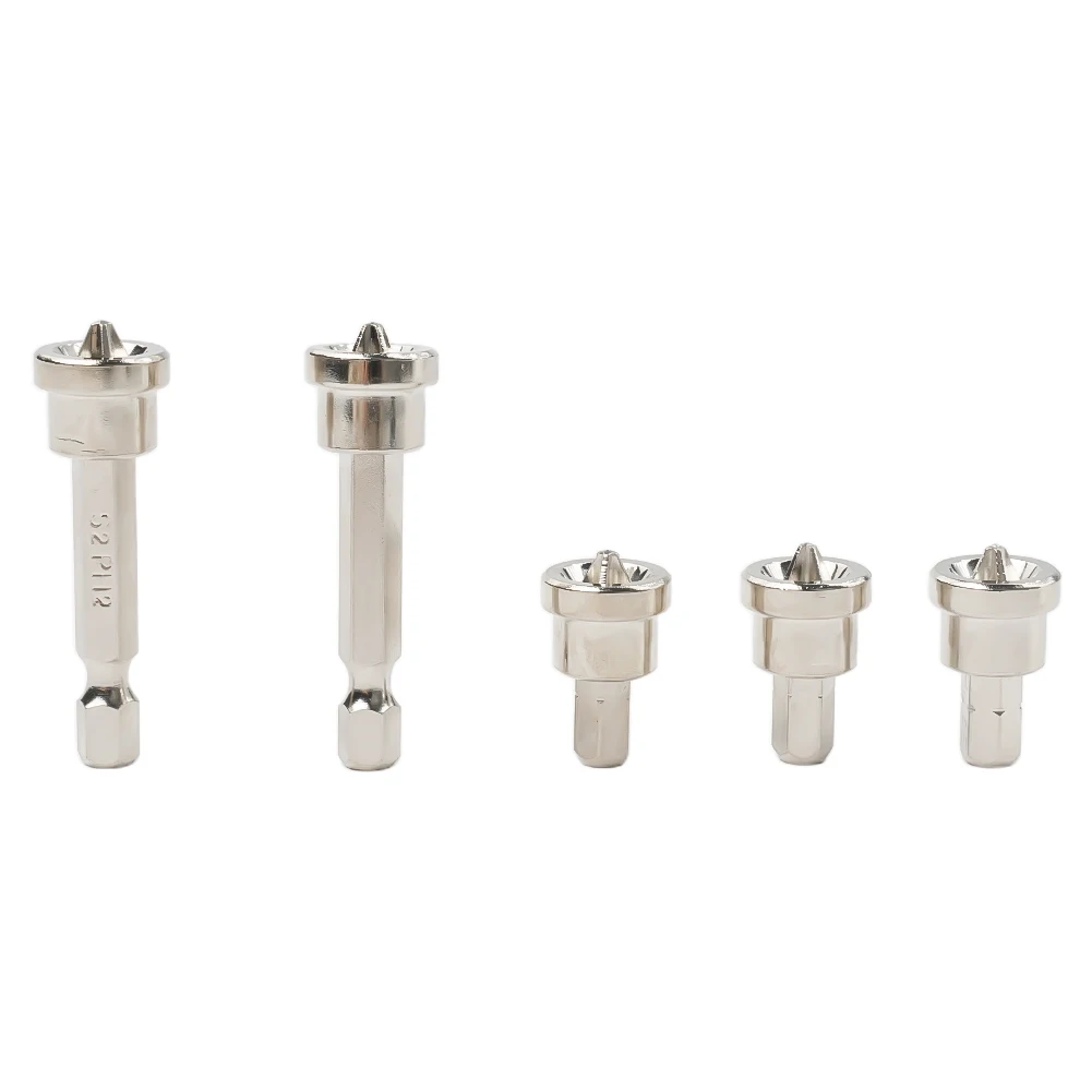 磁気ドライバービット,木工,六角シャンク,石膏ボード位置決めビット,バッチヘッド,25mm, 50mm,1セットあたり5個