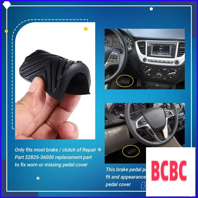 BB-2 шт. черная резиновая накладка на педаль тормозной муфты для Hyundai Elantra Sonata Tucson 32825-36000