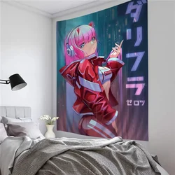 Darling In The Franxx Zero Two Hippie Wall Hanging Tapestries Art Science Fiction Room Home Decor Kawaii Room Decor