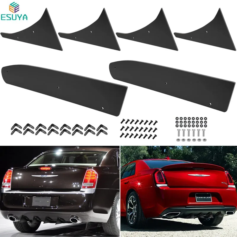 

ESUYA Rear Diffuser Kit V1 Compatible with Chrysler 300 2015-2021 Aluminum Increase Downforce Made Great Performance