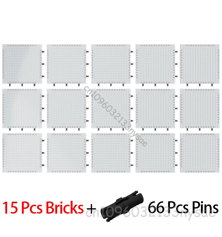 Groothandel 6-20 Stuks 16x16 Pixel Art Bouwsteen Grondplaat 65803 Compatibel met 98138 Kleine Deeltjes Bricks DIY Speelgoed Gratis Pins