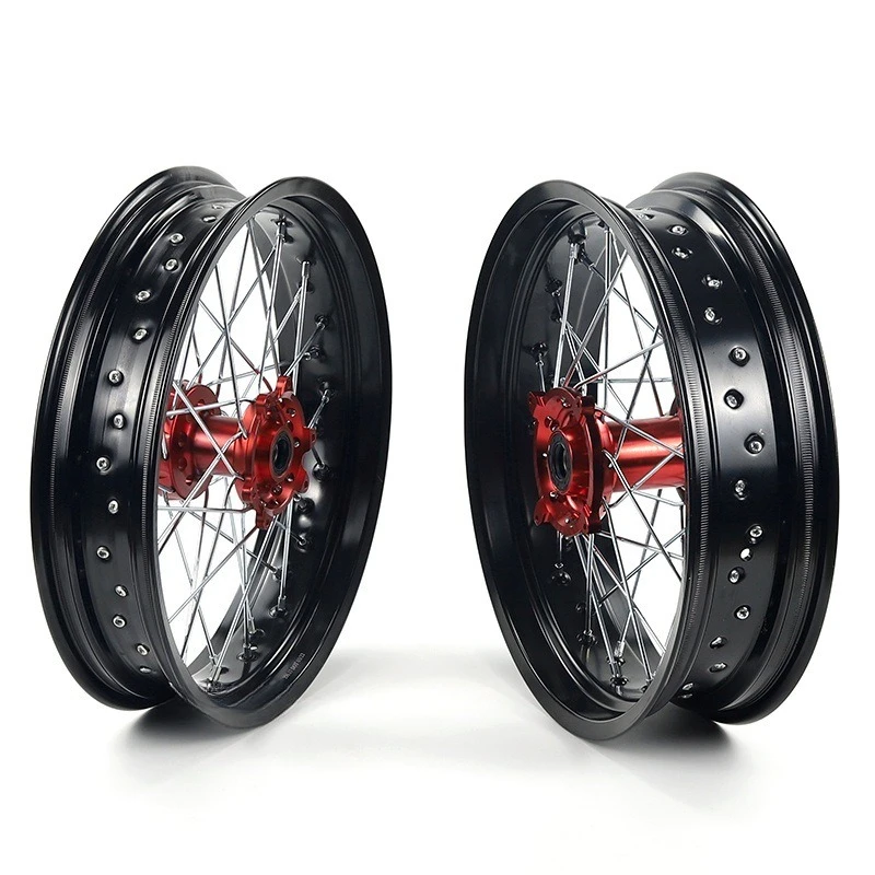 Quality Guaranteed  Motorcycle 17 Inch Supermotard Supermoto Racing Wheels Set Fit KTM CRF 250R/450R