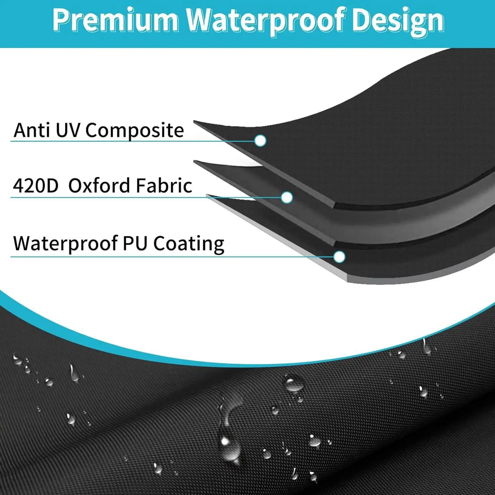 

Spreader Cover Waterproof Spreader Protector Dustproof Fertilizer Hopper Oxford Cloth Cover For Farm Outdoors Yard Agriculture