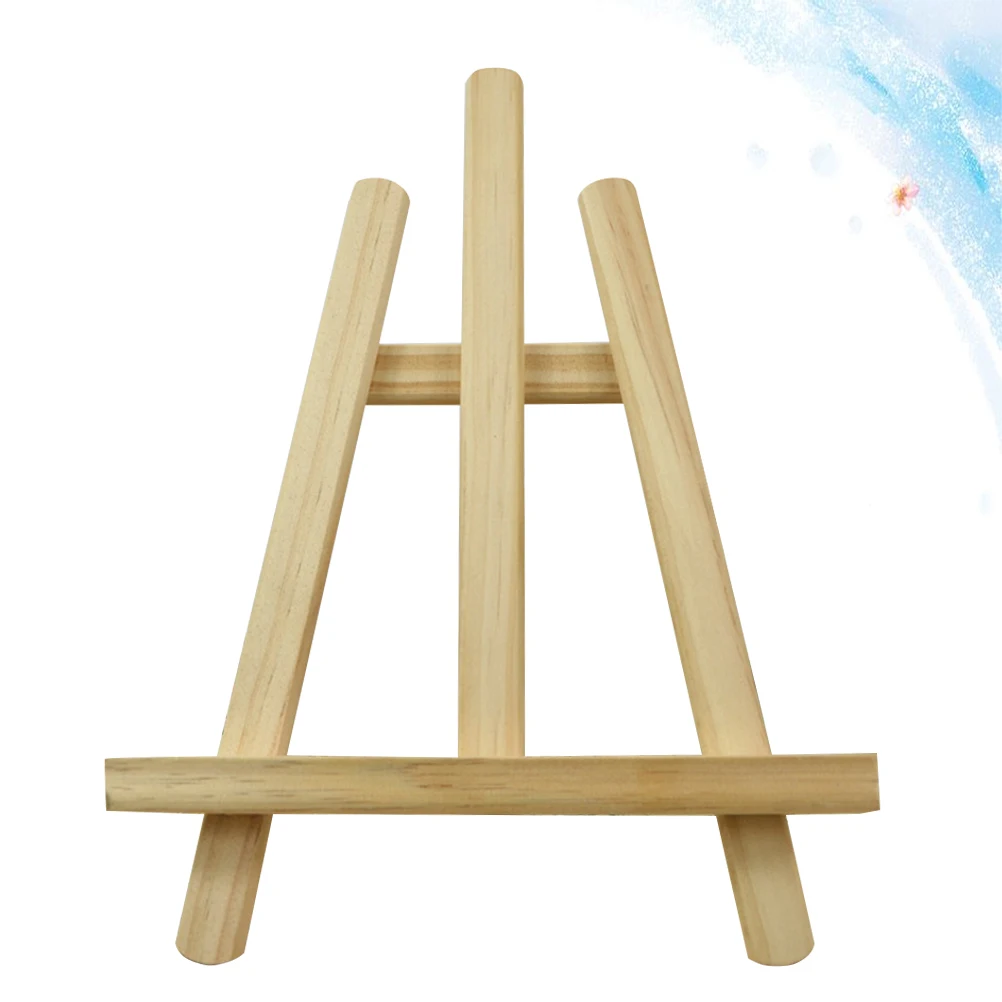 

Wooden Easel Mini Storage Rack Triangle Support Photo Frame Bracket Painting Easel Foldable Lightweight Portable Art Supplies