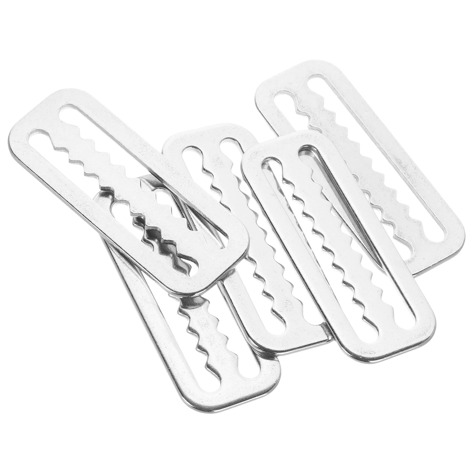 5 Pcs Stainless Steel Japanese Buckle Scuba Diving Belt Accessories Weight Keepers
