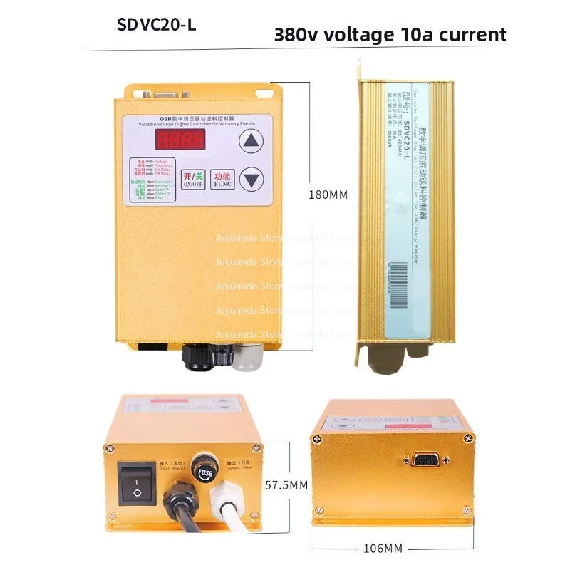 Vibration Plate SDVC20-S Digital Voltage Regulation Vibration Feeding Controller Frequency Modulation Vibration Plate  Governor