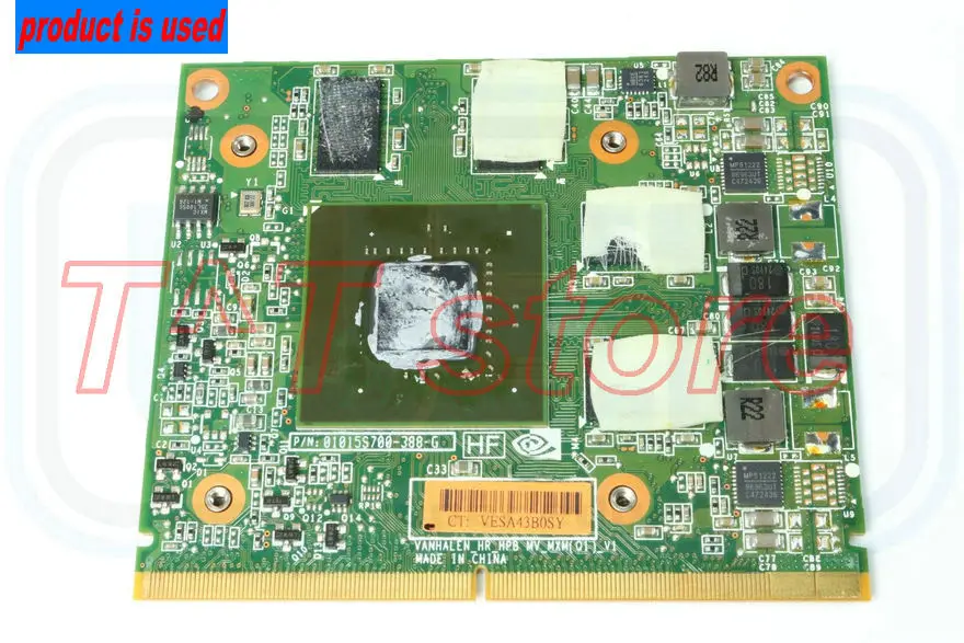 

USED 8560W 8560P Video Graphics Card GPU 652673-001 FOR Quadro 1000M 2GB GDDR5 MXM Works Well Free Shipping