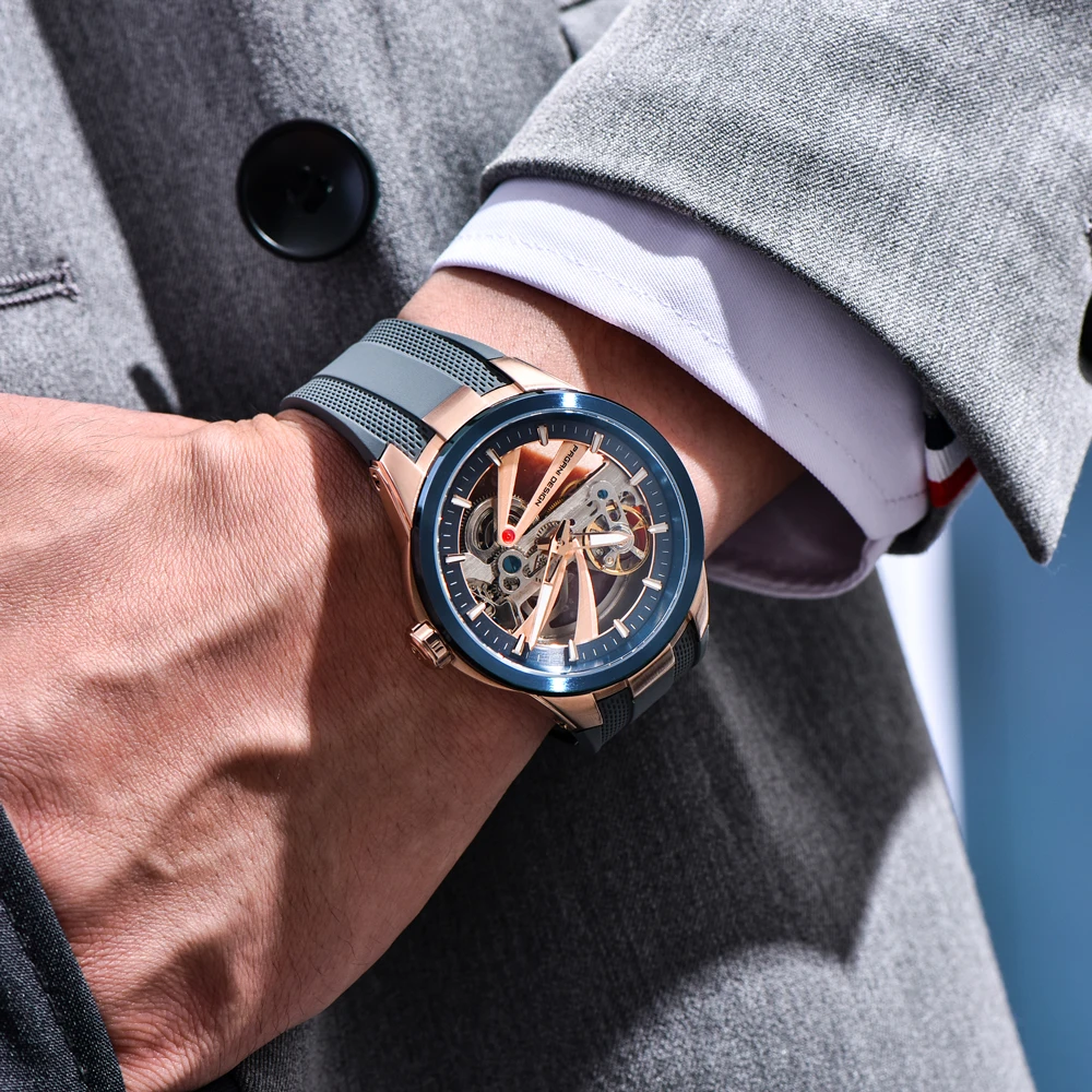 2026 Neue PAGANI DESIGN Hohle Herrenuhren Tourbillon Mechanische Automatikuhr AR Saphir Wasserdicht Leuchtende Herrenuhr
