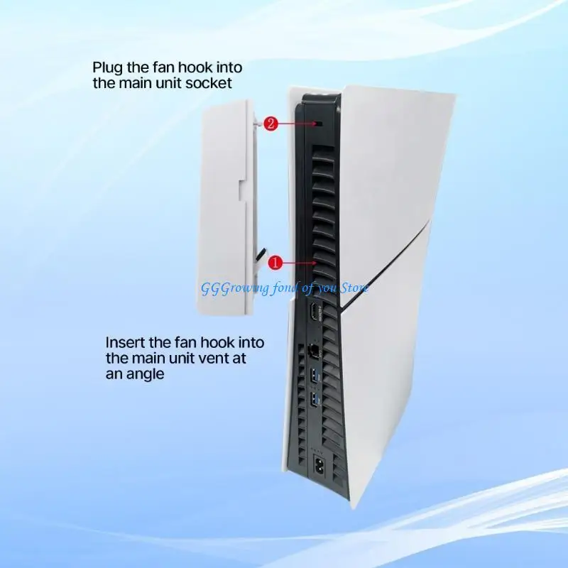 

H9EB Game Accessory Cooling Fan for Slim Digital & Discs Edition with USB Port